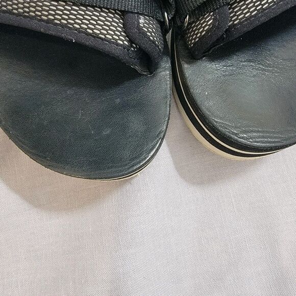 TEVA‎ FLATFORM UNIVERSAL LUXE BLACK BUCKLE SANDALS PLATFORM Women's SIZE 9 - Picture 14 of 16